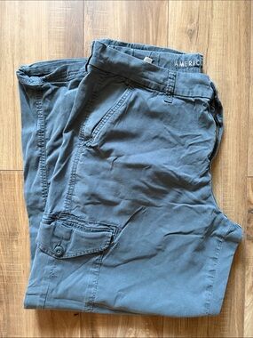 American Eagle Outfitters Slate Blue Cargo Pants